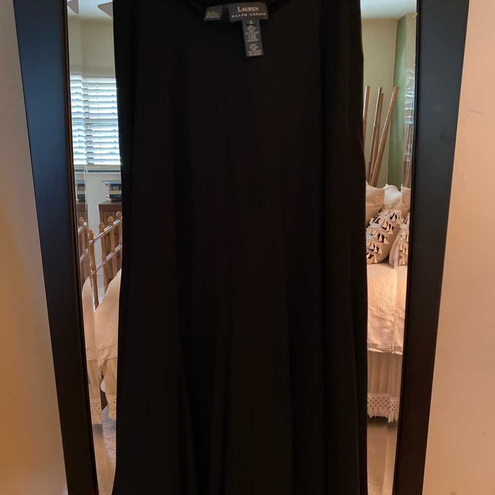 Ralph Lauren crape flared skirt with velvet hem. Perfect condition.